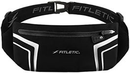 Fitletic Modern Sports Running Belt For Men & Women – Water Resistant Pouch - Fits All Smart Phones- Lightweight, Low Profile Design –Lycra Coated With Inner Card Organizer Pocket