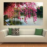 KYARA ARTS new concept grill big size Multiple Frames, Beautiful Wall art Painting for Living Room, Bedroom, Office, Hotels, Drawing Room Wooden Framed Digital Painting (60inch x 36inch) vv3660_05_02