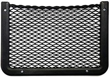 Framed Stretch Mesh Net Pocket for Auto, RV, or Home Organization and Storage (8" x 11")