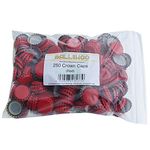 BALLIIHOO Pack of 250 Crown Bottle Caps - Red