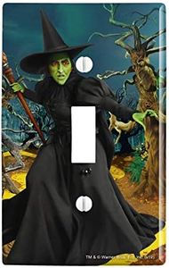 GRAPHICS & MORE Wizard of Oz Wicked Witch Character Plastic Wall Decor Toggle Light Switch Plate Cover