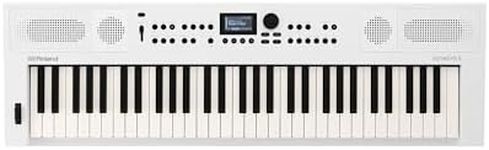 Roland GO:KEYS 5 Music Creation Keyboard | 61-Note Keyboard | ZEN-Core Engine with Over 1000 Onboard Sounds | Built-In Stereo Speakers | Mic Input | Bluetooth Audio/MIDI Support, White