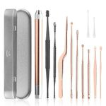 10PCS Ear Wax Cleaner Stainless Steel Ear Wax Remover Tool Kit Grade Stainless Steel Ear Pick Tools
