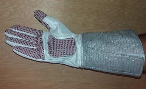 NPT Competition FIE Approved 800N Electric Sabre Fencing Glove with Conductive Cuff (8.5, Right Handed)