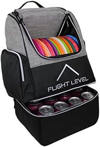 Flight level Disc Golf Backpack with Insulated Cooler | Frisbee Disc Golf Bag | Large Capacity up to 20 Discs