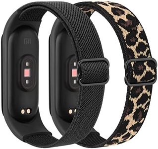 Meliya 2 Pièces Bracelet Compatible avec Xiaomi Mi Band 6/Mi Band 5/Mi Band 4/Mi Band 3, Bracelet Élastique Doux Réglable pour Amazfit Band 5/Xiaomi Mi Band 6/Mi Band 5/Mi Band 4/Mi Band 3