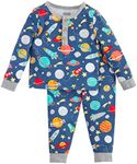 Mud Pie Unisex Baby Kids Pajamas, Space