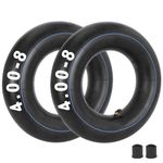 4.80/4.00-8" Inner Tube for Mowers, Hand Trucks, Dolly Wheelbarrows, Trailers, Mini Bike, Go Kart, Premium Replacement Tire Tube with TR87 Angled Valve Stem Pack of 2