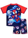 Marvel Boys Spiderman Swimming Costume | Spidey and His Amazing Friends Two Piece Boys Swimsuit | Blue | 5-6 Years