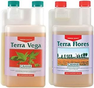 2PK Canna 1L Terra Vega & Flores Set Hydroponics Growing Nutrients for Plants