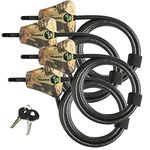 Master Lock - Python Trail Camera Adjustable Camouflage Cable Locks 8418KA-4 CAMO 4-Pack