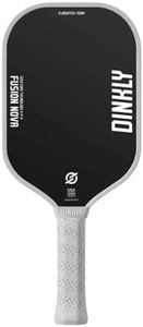 DINKLY Fusion Nova Carbon Fiber Pickleball Paddle - 16mm 3RD Generation Core - T700 Raw Carbon Fiber Textured Surface for Max Spin - Thermoformed Elongated USAPA Approved Pickleball Racket