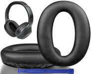 SOULWIT Earpads Cushions for Sony WH-1000XM2 (WH1000XM2) & MDR-1000X (MDR1000X) Headphones, Ear Pads Replacement with Noise Isolation Foam, Added Thickness (Black)