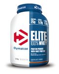 Dymatize Elite 100 Percent Whey Chocolate Fudge 2170g - High Protein Low Sugar Powder + Whey Protein and BCAAs