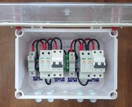 Kenbrook Solar DCDB 2 in 2 Out Inbuilt DC Fuse 20A, SPD 600V & DC MCB 16A (2 Series/String x up to 12 Panels Each String Max.) (2-2 600V MCB)