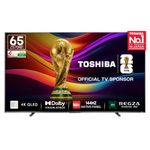 Toshiba 164 cm (65 Inches) 4K Ultra HD Smart QLED TV | Dolby Vision Atmos, HDR10+ | 144 Hz Panel | 24W Powerful Speaker | REGZA Engine ZRi | Voice Control | VIDAA OS | 65Z570RP (Black)