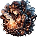 Steampunk Girl in a Steampunk World