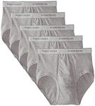 stanfields 5 Pack Men's Cotton Brief Grey, Medium (34" - 36")