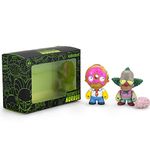 Donut Homer & Krusty The Clown Zombie 2-Pack Treehouse of Horror Simpsons Mini Figure Set by Kidrobot - IamRetro Exclusive