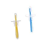 BUTIFULSIC 2pcs Umbrella-shaped Toothbrush Cleaning Toys Silicone Toys for Finger Brush Massage