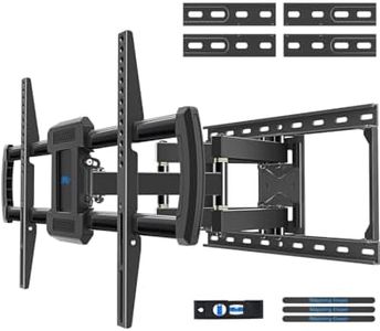 Mounting Dream TV Mount with Joint Bearings for 42-75 Inch OLED/QLED/LED TVs' Smooth Moving. Design for Most Ultra-Thin TVs, Full Motion TV Wall Mount Bracket with 100LBS. Loading Up to 24" Studs
