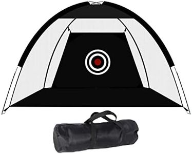 VELURA Portable Golf Hitting Practice Net Training Aid Driving Range Indoor Black|Nets, Cages Mats|1 Piece Golf Practice Net|Sporting Goods
