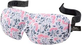 Bucky 40 Blinks No Pressure Printed Eye Mask for Travel & Sleep, Pink Arabella, One Size