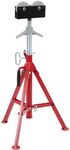 GarveeTech Pipe Stand, Portable Pipe Jack Stand with Roller Head 28"-52" Adjustable Height 2500 lb Capacity Folding Pipe Stands 1/8 to 12 Inch Pipe Supporting, Heavy Duty Steel Jack Stands for Welding