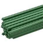 Elixir Gardens Plastic Coated Steel Metal Support Canes Stakes | Various Lengths from 60cm - 3m (2ft - 10ft) | Quantities of 5-1000 Available | 15 x 117cm (4ft)