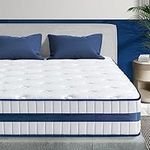 Maxzzz Full Mattress, 10 Inch Pocket Coils Spring Mattress Gel Memory Foam Hybrid Mattress in a Box, Medium Firm Hybrid Bed Matelas Double Size CertiPUR-US Foam for Supportive 54 x 74 Inch