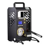 10 tons Hydraulic Heat Press Machine with Dual Heating Plates 6x6 Inches 10T Portable Manual Heat Pressing Machine with Smart LCD Screen