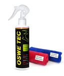 OSWE Tec Helmet Cleaner Spray|Visor and Inner Foam Cleaner|Protects hair, scalp from fungal infections |Anti-Bacterial formula| WITH 2 MICROFIBER| NO GAS,Active fragrance, For Every Biker