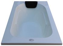 MADONNA Bonn Acrylic 4.5 feet Bathtub with Drainage Accessories (White)