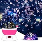 Unicorn Projector Night Light Lamps for Girls Bedroom Toys for Girls Age 6-8, Unicorns Night Lights with Timer Birthday Children's Day Gifts for Kids Light Projector for Girls Room Decor