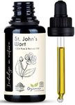 Aroma Tierra St. John's Wort Oil (St John Wort) - 100% Pure & Organic - For Muscle Nerve Pain, Scars, Irritated Skin, Brusie, Sunburn - 30ml