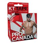 KT Tape Pro Kinesiology Therapeutic Sports Tape, 20 Precut 10 inch Strips, Latex Free, Water Resistance, Pro & Olympic Choice, Canada Red Leaf