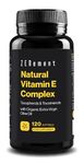 Natural Vitamin E Complex, Tocopherols & Tocotrienols, 120 Softgels | with Organic Extra Virgin Olive Oil | Full Spectrum | Antioxidant | 100% Natural Ingredients, Soy Free | Zenement