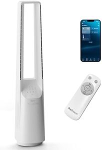 Pro Breeze Ventilateur Colonne Sans Pale - Ventilateur Tour Intelligent 101 cm - WiFi - Ultra silencieux avec Télécommande, Ecran LED, 6 Vitesses, 5 Modes et Oscillation à 60°