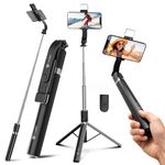 Tygot T9 Pro Bluetooth Selfie Stick 67 Inch(170 cm) Tripod with LED Light, Extendable Selfie Stick for Mobile Phone with Remote, Portable Tripod Stand for Travel, Vlogging & Photography