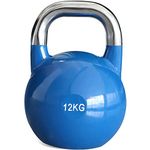 PRISP Steel Competition Kettlebell Weight - Pro Grade, Heavy Duty Cast Steel