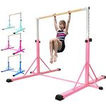 FC FUNCHEER Gymnastics bar,5FT/6FT Horizontal Bars, Adjutable Gymnastic Bar for Kids Ages 5-20, 35.4" to 59"/45" to 71", Weight Limit 500 LBS,Home Gym Equipment