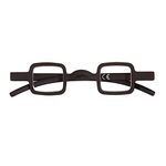 Agstum Cute Readers Small Square Vintage Reading Glasses with Spring Hinge (Black, 2.50)