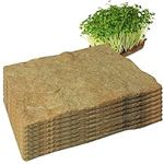 dsbdrki Germination Trays 8Pcs Hemp Mats For Growing Microgreens 10X20'' Microgreens Growing Kit Jute Mat Organic Seed Sprouts Growing Mat For Seed Starter Trays