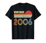 Vintage 2006 Funny 18 Years Old Boys and Girls 18th Birthday T-Shirt