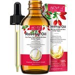 Rosehip Oil 60ML, Organic Rosehip Seed Oil Anti-Aging Natural Cold Pressed Unrefined For Face, Hair, Nail, Scar, All Skin & Hair Typess