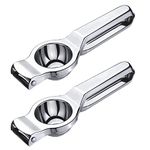 Oc9 Stainless Steel Lemon Squeezer/Hand Juicer for Kitchen (Pack of 2) Silver