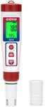 GIDIGI Digital pH Salinity Tester, 6 in 1 Salt pH TDS EC Temp ORP Meter, Multifunction pH Tester for Aquariums Pools, Spa, Hot Tub, Hydroponic, Drinking Water, Home Brewing etc