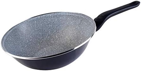 Vitrificados Del Norte Megafesa Dolomiti - Wok, rivestimento antiaderente, diametro 28 cm, color grigio marengo