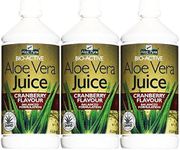 Aloe Pura Aloe Vera Cranberry Juice 1 Litre x 3 Bottles