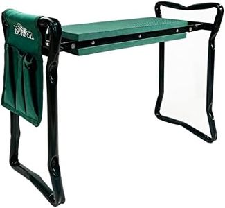 Burpee Garden Kneeler with Cushion Seat Easy to Store-Portable Outdoor Bench Foldable and Light Weight, Green